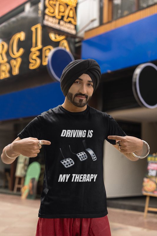 DRIVING IS MY THERAPY - UNISEX T-SHIRT