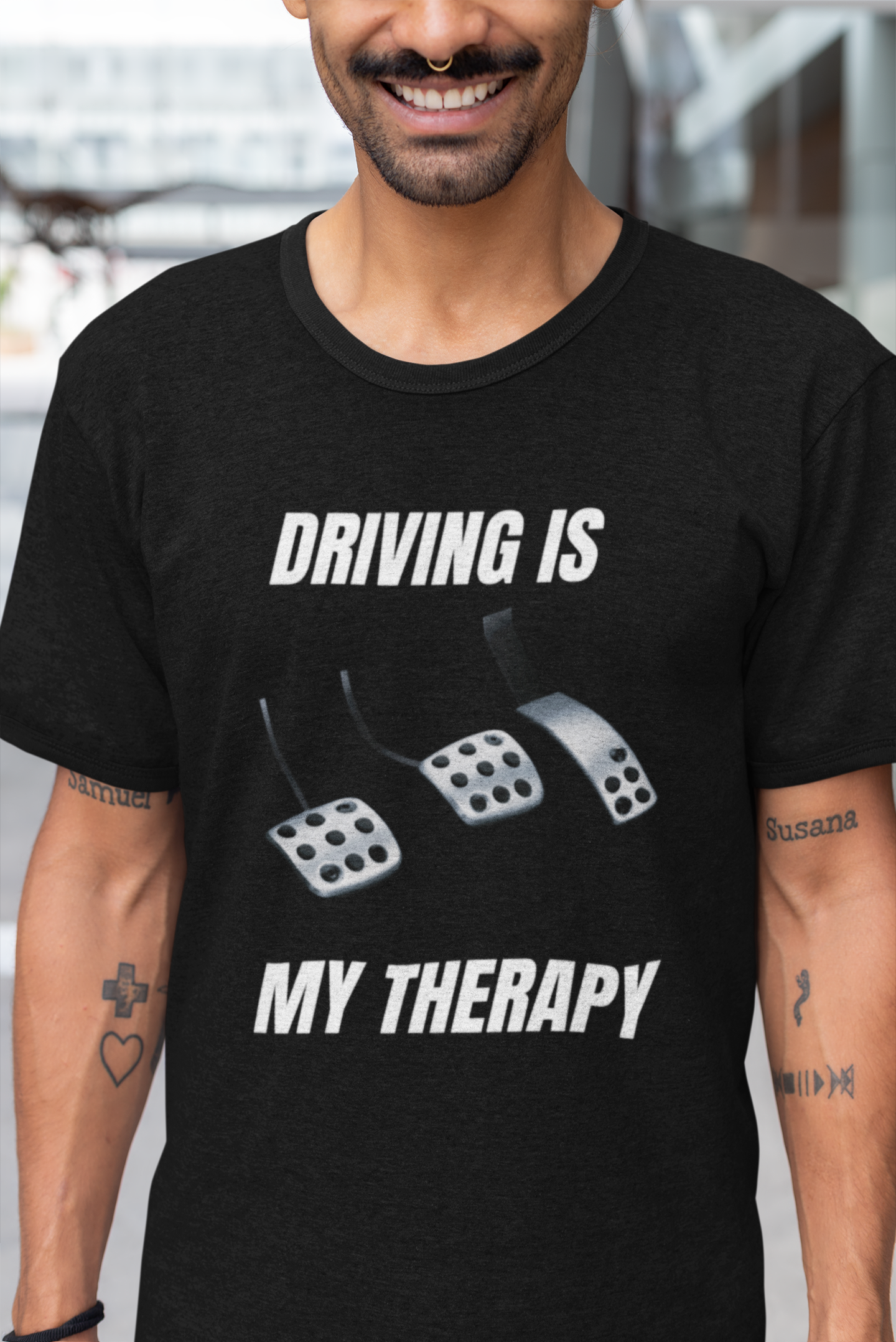 DRIVING IS MY THERAPY - UNISEX T-SHIRT